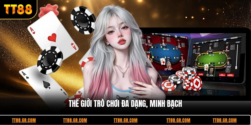 Thế giới trò chơi đa dạng, minh bạch 